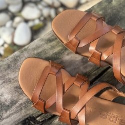 Sandal Sara cognac skind str. 36-41