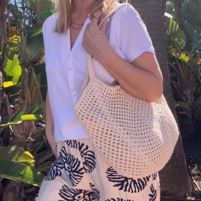 Flettet shopper med lynl�s