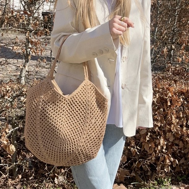 Flettet shopper med lynl�s