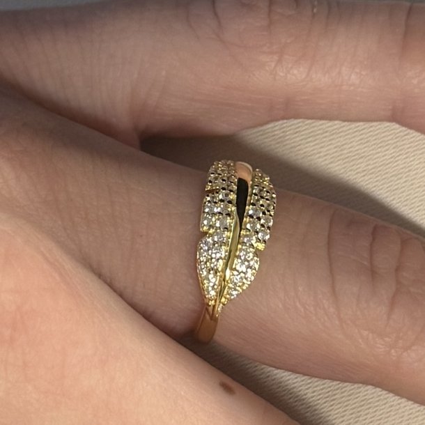 Fingerring FLORA Forgyldt