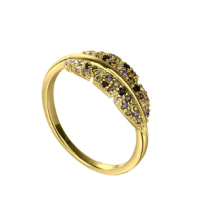 Fingerring FLORA MIX Forgyldt