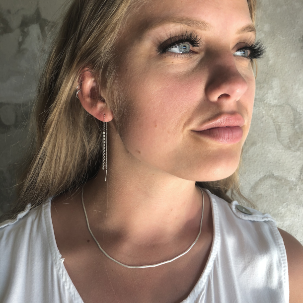 Mexi 45 cm halskde snake slv