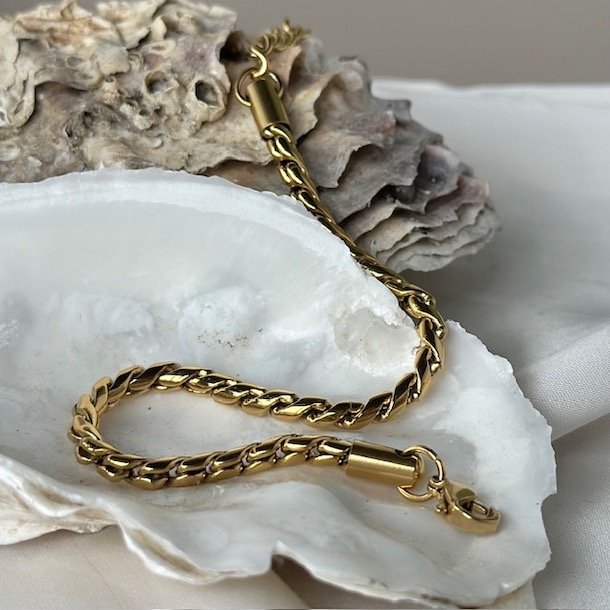 Armbnd BETTY vandfast 18kt forgyldt