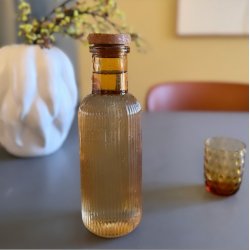 Glas flaske med kork prop glas 700 ml