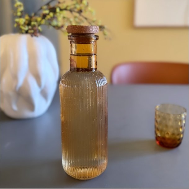 Glas flaske med kork prop glas 700 ml