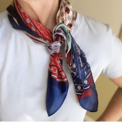 Kvadratisk trklde circle satin