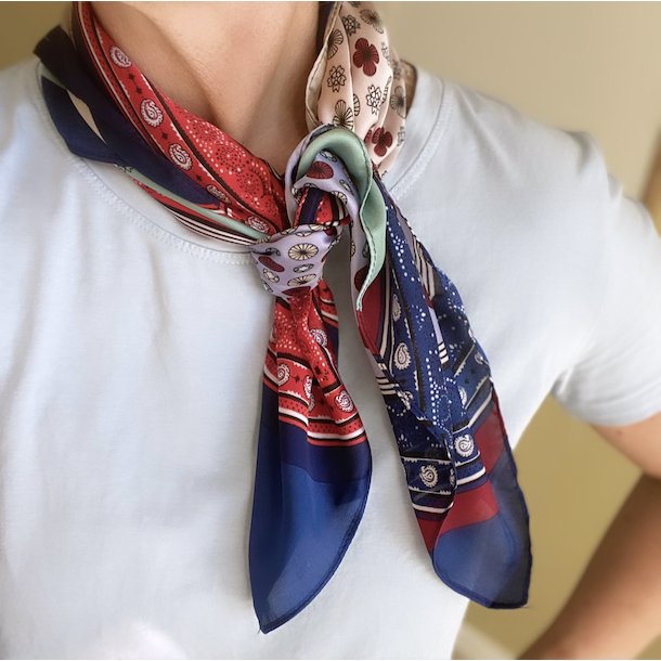 Kvadratisk trklde circle satin