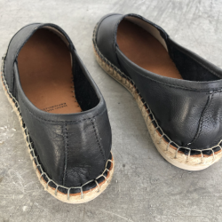 Espadrillos soft Med Bast - skind Sort str. 36-41