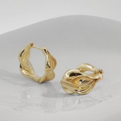 HOOP CURVA HOOP forgyldt slv