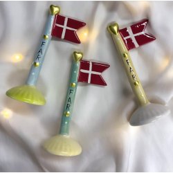 Flag lille mor og far keramik