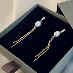 Lux pearl rering COW forgyldt slv