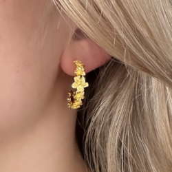 Hoops JASMIN BIG 24 mm Forgyldt Slv