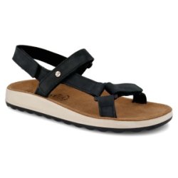 Fly Flot dame sandal sort nubuk