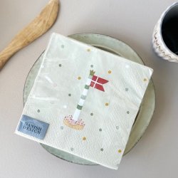 Servietter flag 3-lags papir 20stk