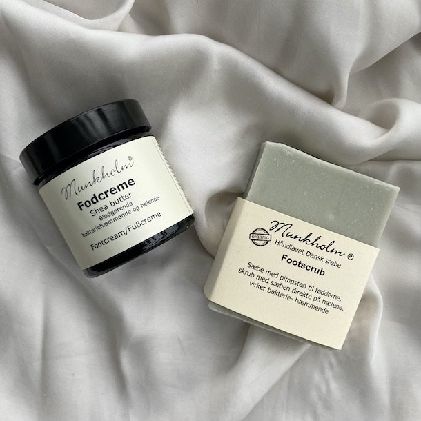 Foot Scrub s�be med label
