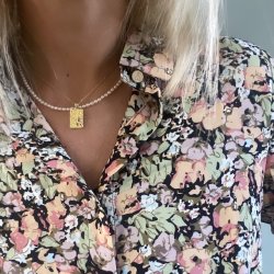 Skjorte Sarah pastel flower 100% viskose S-L