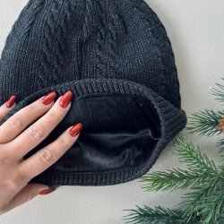 Beanie herre hue med fleece for viskose miks