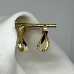 reringe FOREVER HOOP SMALL - Forgyldt