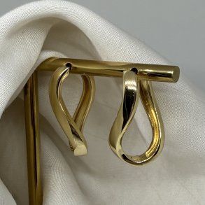 reringe FOREVER HOOP BIG - Forgyldt