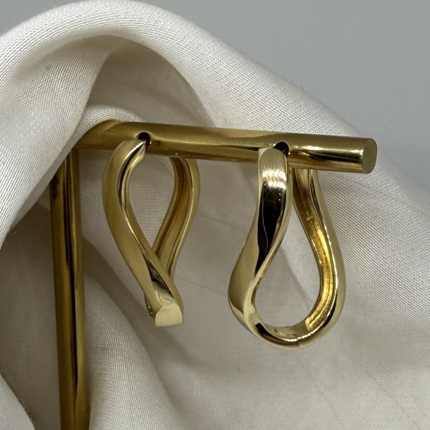 reringe FOREVER HOOP BIG - Forgyldt