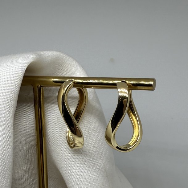 reringe FOREVER HOOP BIG - Forgyldt