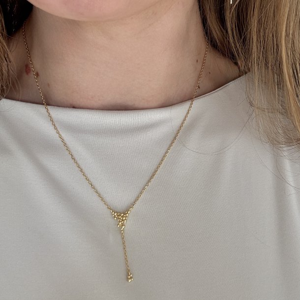 Halsk�de AYA 42 + 3 CM. - Forgyldt S�lv