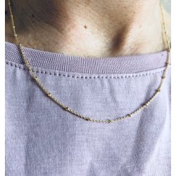 Halskde - Kugle Forgyldt slv