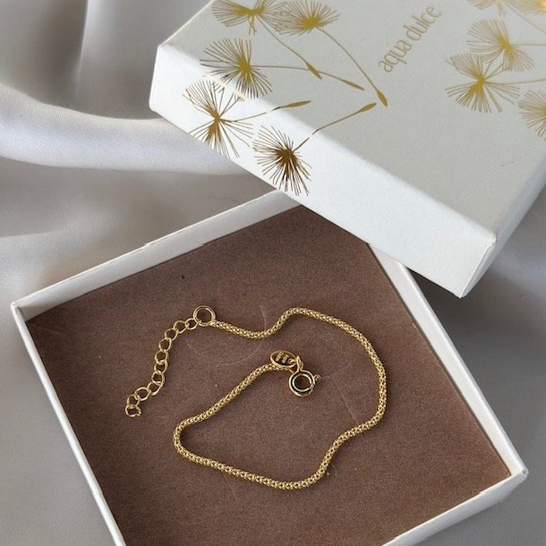 Armbnd POPCORN Forgyldt Slv