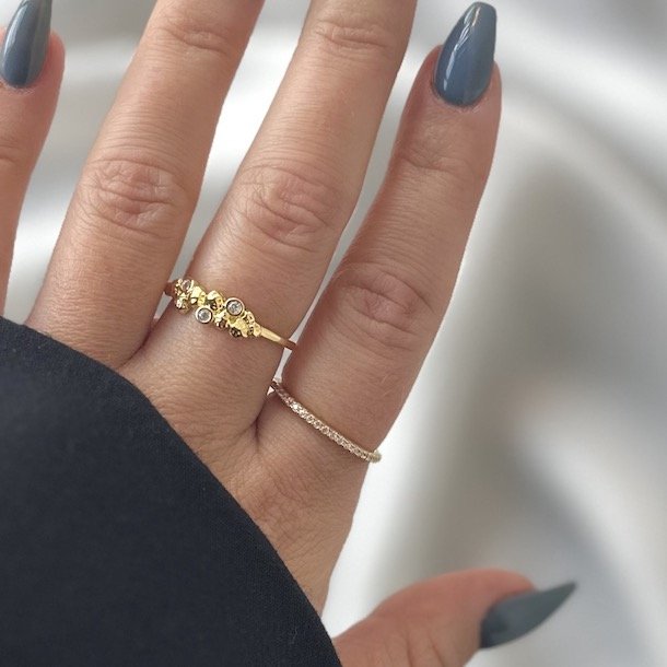 Fingerring DARLING Forgyldt Slv str 50-62