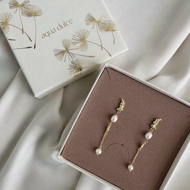 restikker MILENA LONG Forgyldt Slv