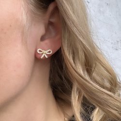 restikker BOW TIE  Forgyldt Slv