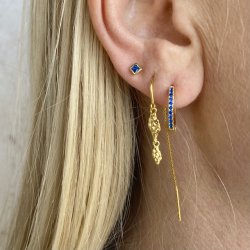 restikker Carolina BL forgyldt slv