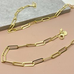 Halskde Mila chain forgyldt