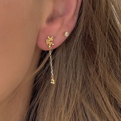 �restikker lange AYA - Forgyldt S�lv