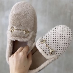 Melania Dots hjemmesko  Off-White