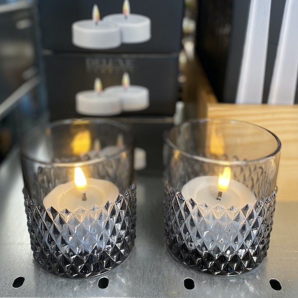 Store Hvide Fyrfadslys - st af 2