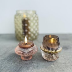 Fyrfadsstage royal m. guldkant