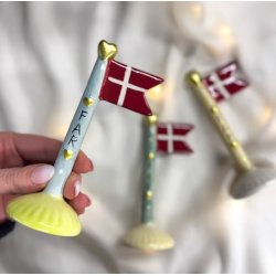 Flag lille mor og far keramik