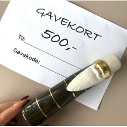 Gavekort 500 kr med julekeramik - Fysisk gavekort