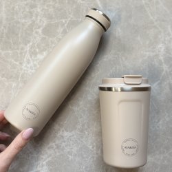 Gavest termo drikkeflaske + 2gocup + flaskebrste 3 dele flere farver