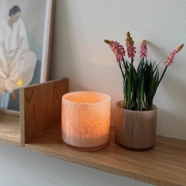 Urtepotte creme Glas