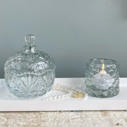 Bonboniere med skret mnster