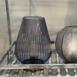 Lampe LED stor bl GLas