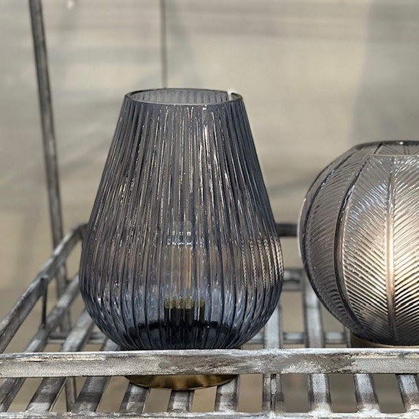 Lampe LED stor bl GLas