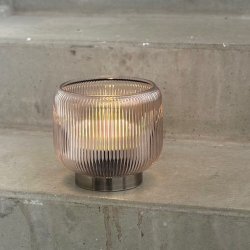 Lampe LED D15x15cm glas 