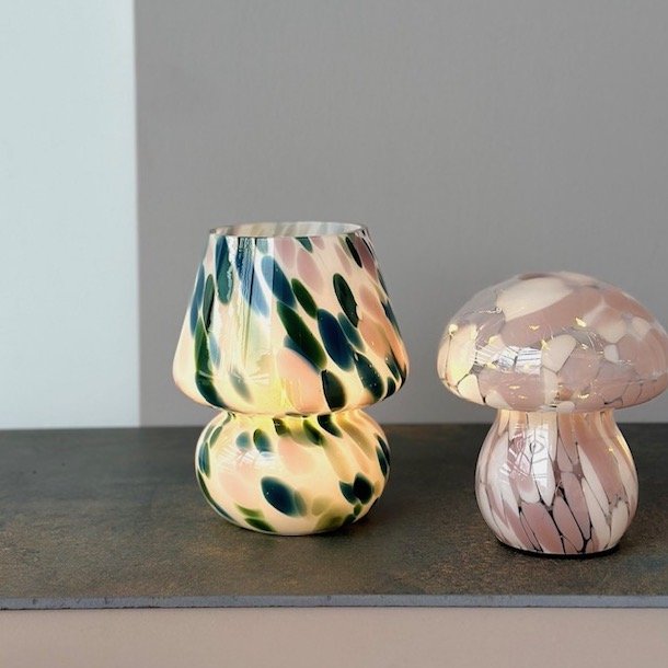 Lampe joyful chips glas 19x15 cm