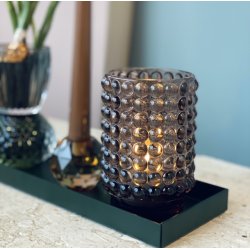 Rie Fyrfadsstage tall boble - glas