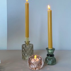 Lysestage vendbar glas