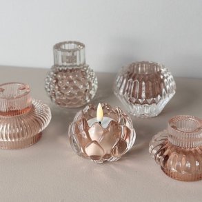 Rose Lysestagest med 5 forskellige