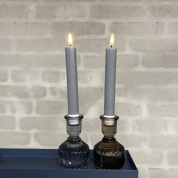 Glaslysestage vendbar H 11 x  6,5